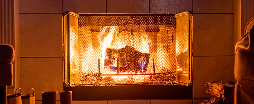 Mendota Hearth Landscape Fireplace Installation in McAlester, Oklahoma