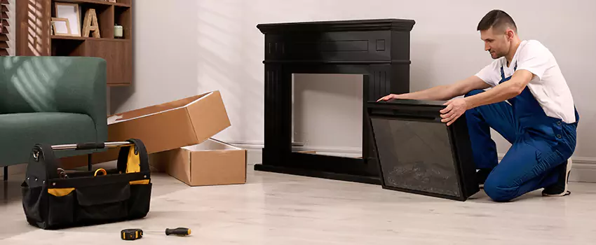 Old Rusted Metal Fireplace Repair And Replacement in McAlester, OK